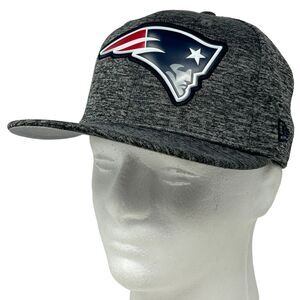 New England Patriots Hat Baseball Cap New Era Heathered Gray NFL 9Fifty Snapback